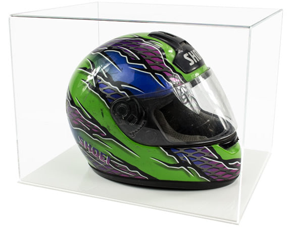 Acrylic Crash Helmet Display Case for a Full Size Helmet – Model Display Cases