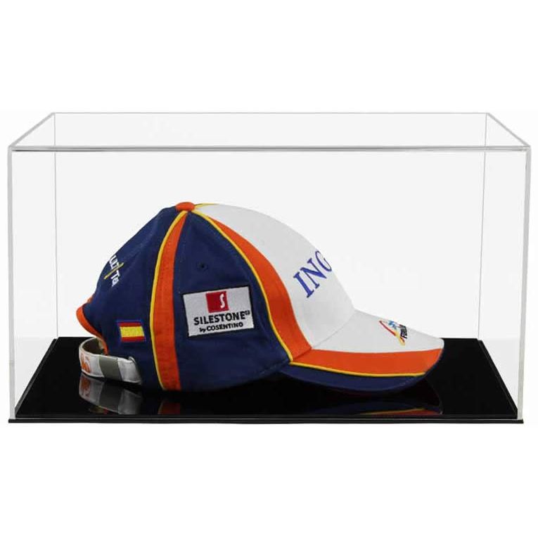 Acrylic Baseball Cap Display Case with a Low Profile Acrylic Base in a ...