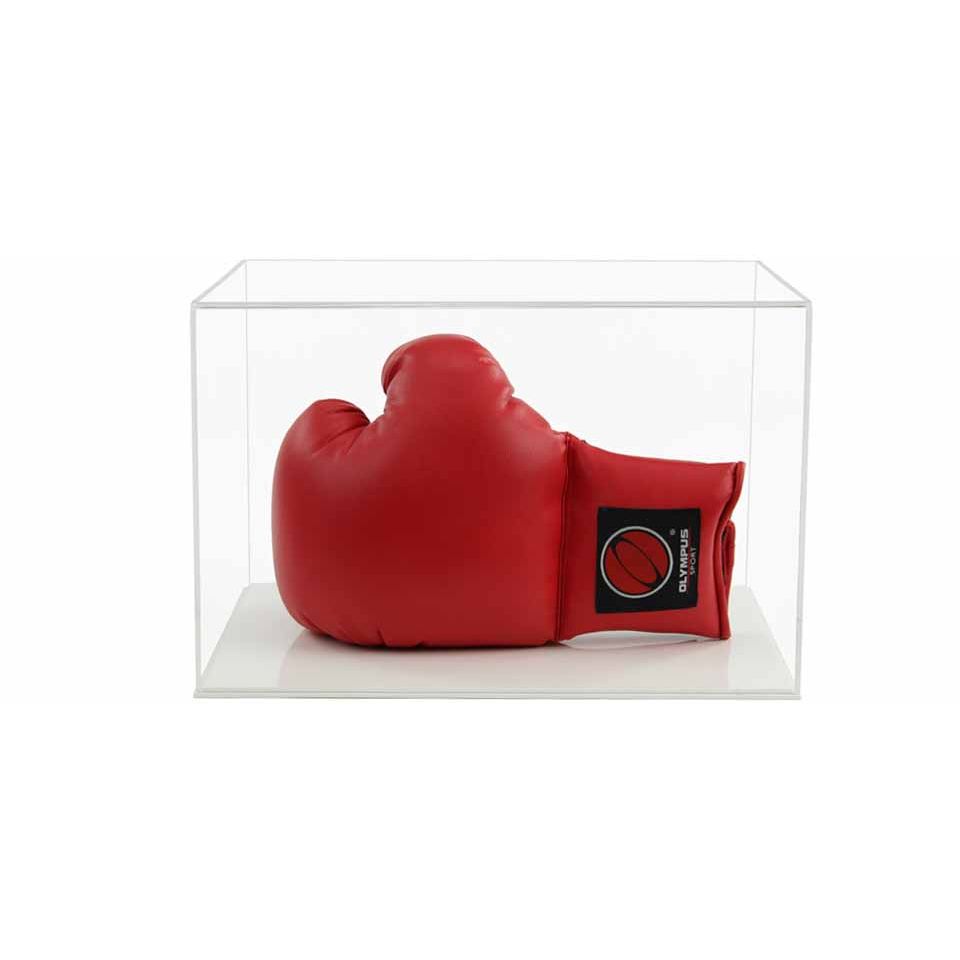 Acrylic Horizontal Boxing Glove Display Case- Choice of Bases