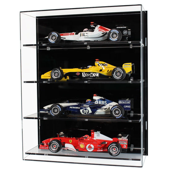 Acrylic Wall Display Case for 1:18 Scale F1 Cars 4 Shelves – Model ...