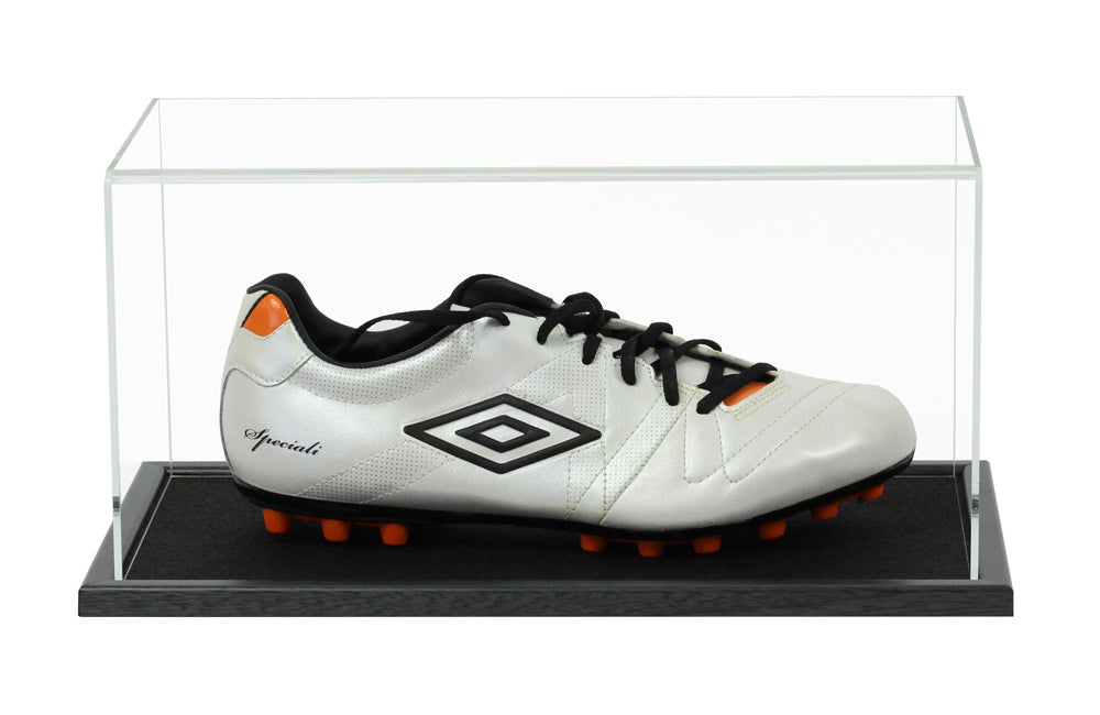 Acrylic Single Football Boot Display Case- Choice of Bases