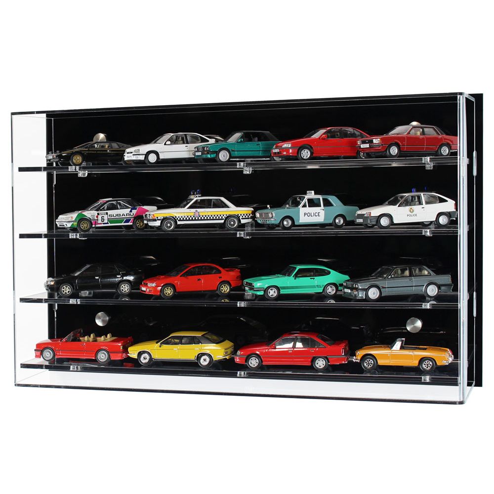1:43 Scale Model Car Wall Display Case (4 Shelf)